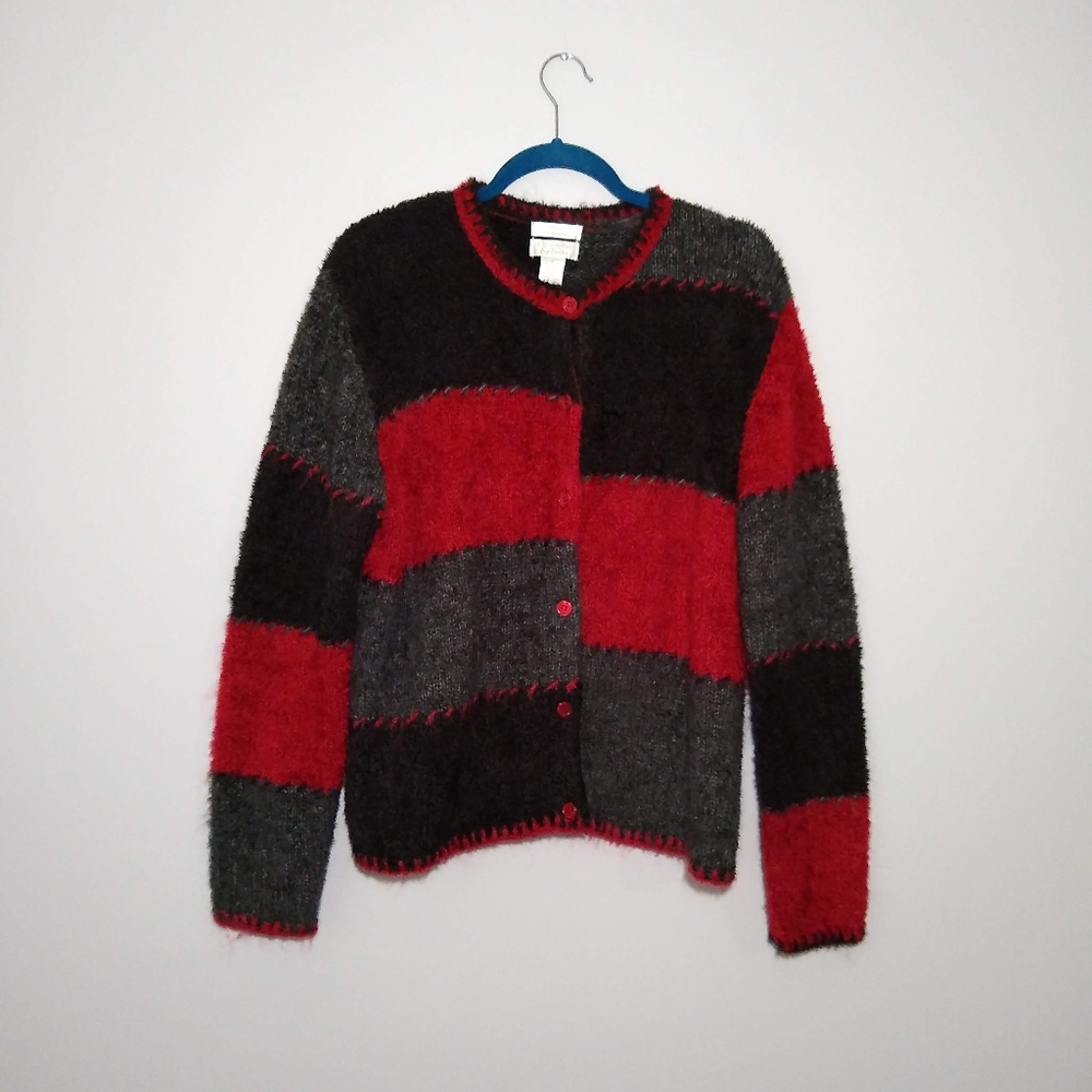 Christopher & Banks Women's Color Block Sweater L